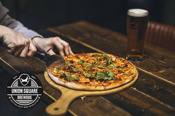 BrewDog Union Square pizza & wine or beers