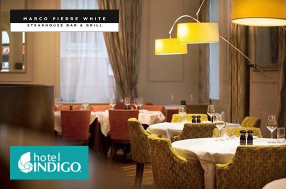 Marco Pierre White dining, 4* Hotel Indigo