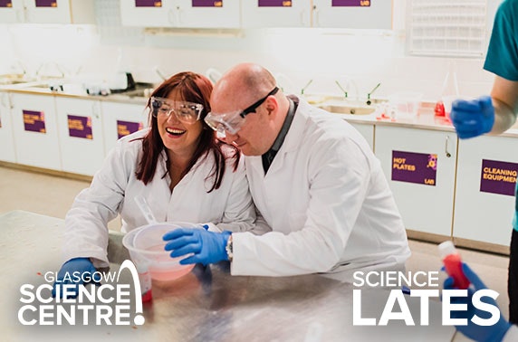 Science Lates at 5* Glasgow Science Centre