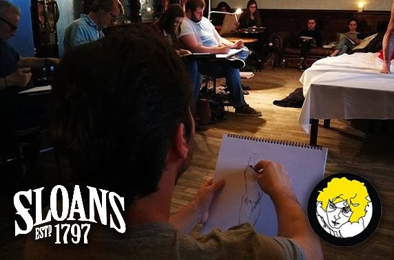 Life drawing with rugby star Sean Lamont