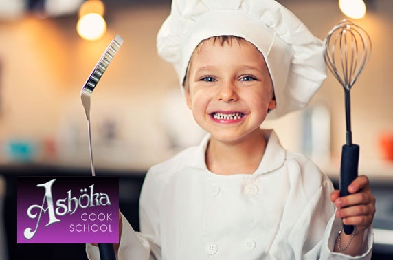 Kids cookery class at Ashoka Cook School, West End