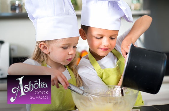 Kids cookery class at Ashoka Cook School, West End
