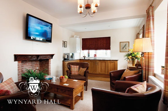 4* Wynyard Hall hot tub cottage stay - £49pp