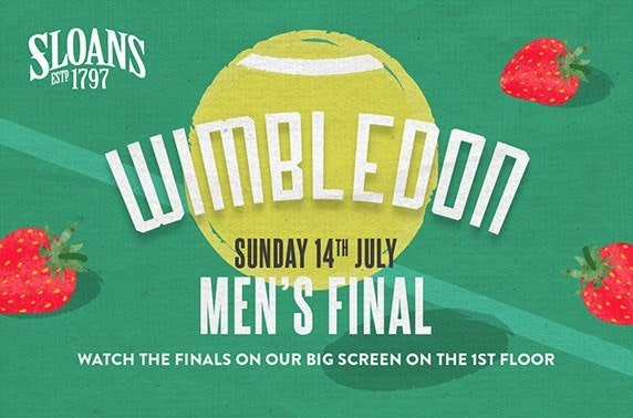 Wimbledon men’s final at Sloans