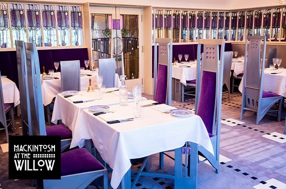 Mackintosh at the Willow Champagne afternoon tea