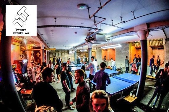 Ping pong & drinks at Twenty Twenty Two - from £5pp