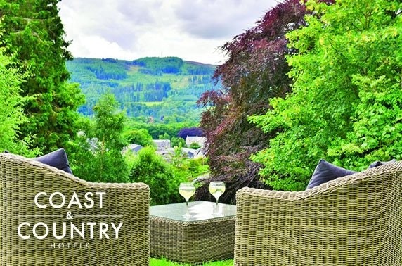 The Pitlochry Hydro stay & Prosecco