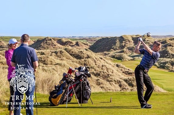 Round of golf at Trump International, Scotland