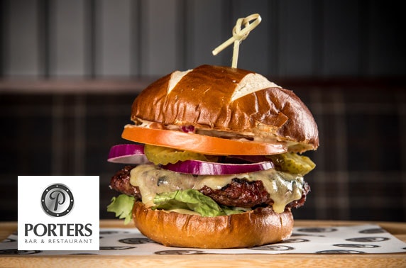 Porters burgers – from £4.50pp