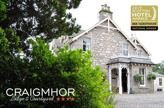 4* Craigmhor Lodge & Courtyard stay  