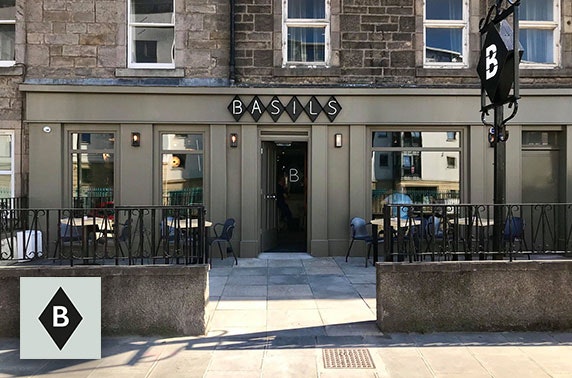 Burgers & cocktails at Basils, Edinburgh
