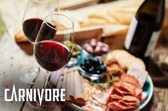 The Carnivore sharing platters & wine