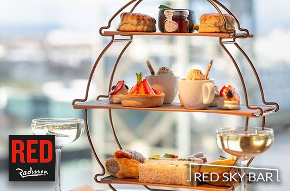 Radisson RED afternoon tea and cocktail