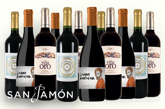San Jamón Spanish wine cases