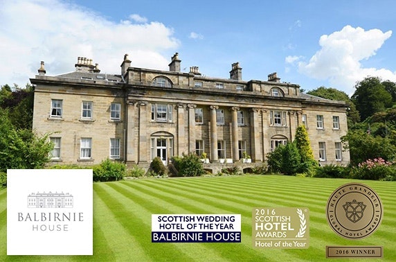 Award-winning Balbirnie House Hotel stay