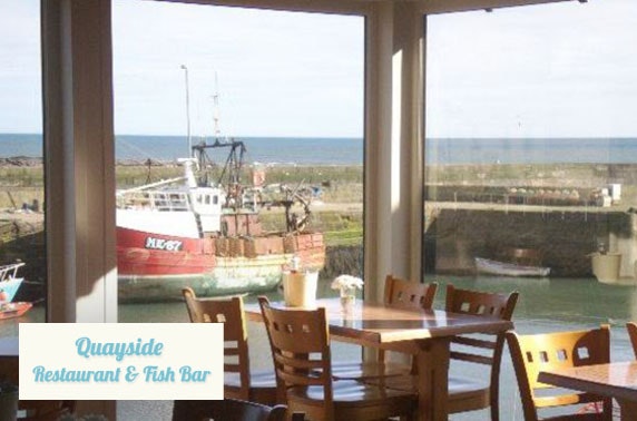 Award-winning Quayside Restaurant & Fish Bar dining