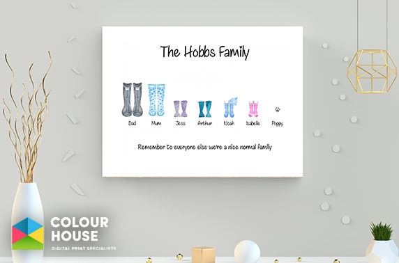 Personalised wellies canvas from £7