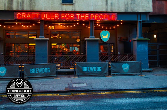 BrewDog Edinburgh gin flights & cheeseboard