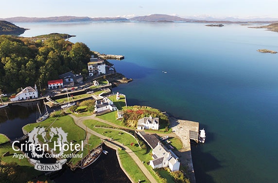 Award-winning Crinan Hotel coastal stay