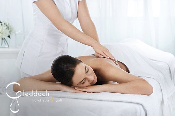 Award-winning 4* Gleddoch Hotel spa treatments