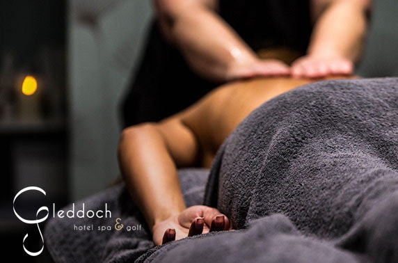 Award-winning 4* Gleddoch Hotel spa treatments