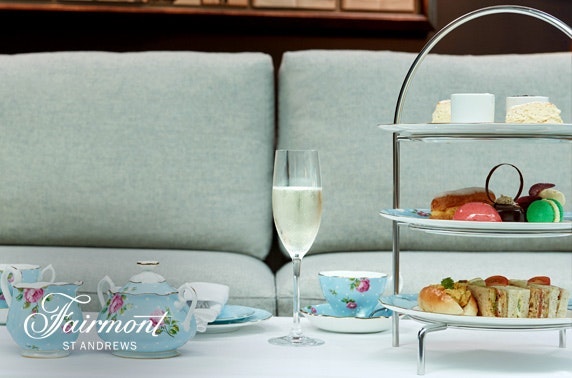 5* Fairmont St Andrews luxury afternoon tea and leisure access