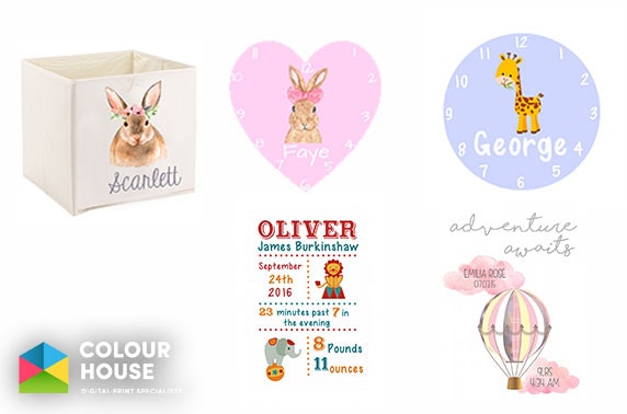 Personalised children's items from £8