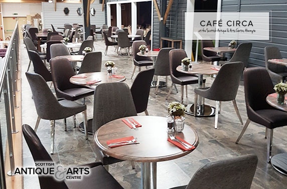 Café Circa dining at Scottish Antique & Arts Centre, Abernyte
