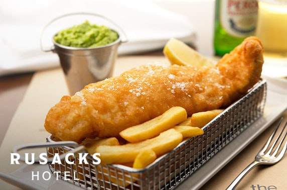 4* The Rusacks fish & chips and gin