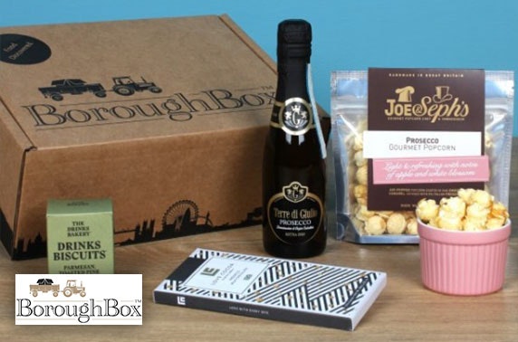 BoroughBox Prosecco or pink gin gift boxes