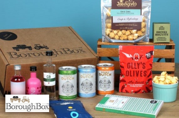 BoroughBox Prosecco or pink gin gift boxes