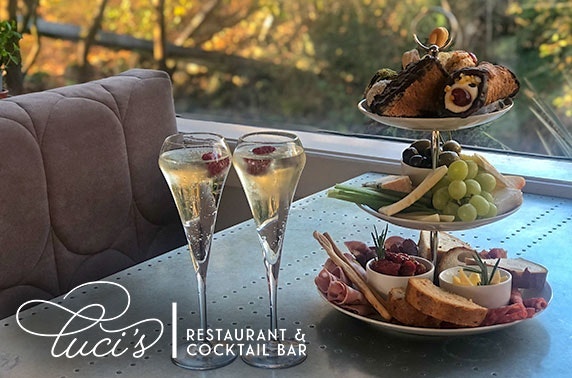 Italian afternoon tea or sharing platters at Luci's Restaurant & Cocktail Bar, Midlothian