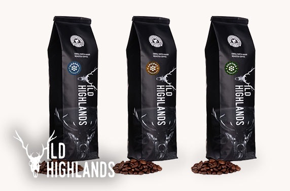 Wild Highlands Coffee packs - from £7 each