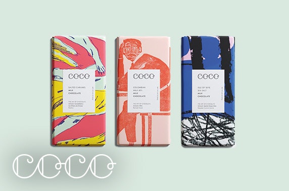 COCO Chocolatier; chocolate bars or isolation kit
