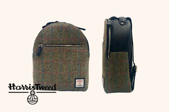 harris tweed rucksack bag