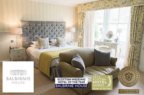Award-winning Balbirnie House Hotel stay