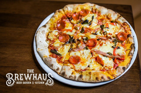 The BrewHaus Beer Garden & Kitchen pizzas - from £5pp