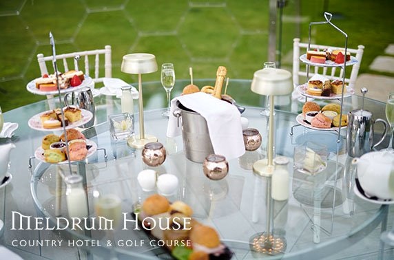 4* Meldrum House Country Hotel afternoon tea