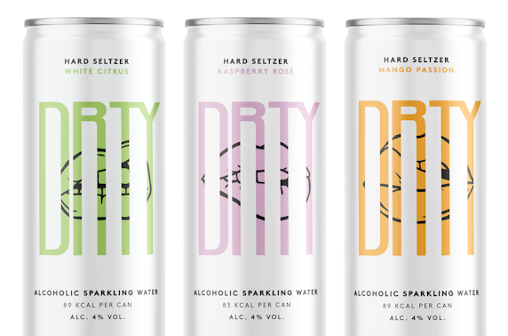 DRTY Drinks alcoholic sparkling water - £18 inc P&P
