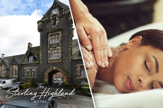4* The Stirling Highland Hotel spa break