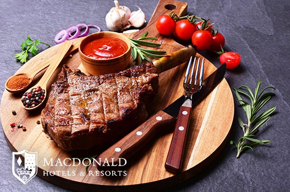 Macdonald Drumossie Hotel steak dining