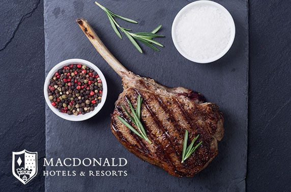Macdonald Drumossie Hotel steak dining