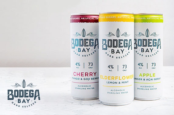 Bodega Bay alcoholic sparkling water from £10 inc P&P