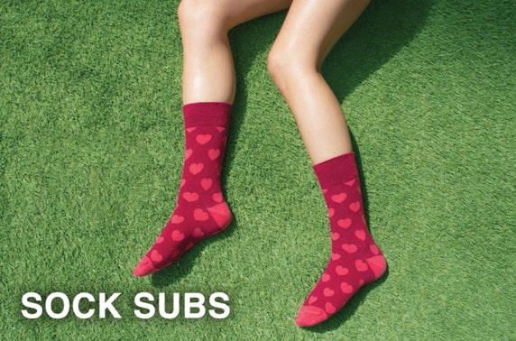 Heart socks from Sock Subs