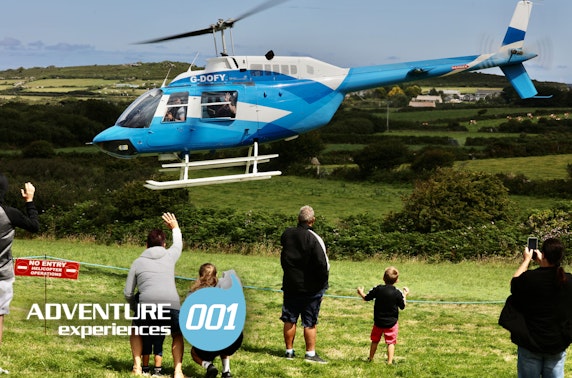 Northumberland helicopter tour & hike