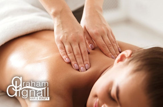 Massage at Graham Dignall Hair & Beauty