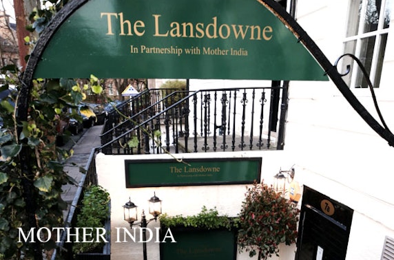 Lunch at The Lansdowne with Mother India