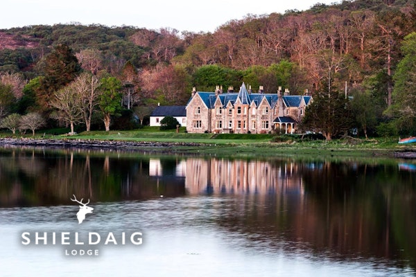 1 or 2 nights with optional whisky flight or F&B spend at Shieldaig Lodge, nr. Gairloch; explore the NC500, discover The Fairy Lochs & more!