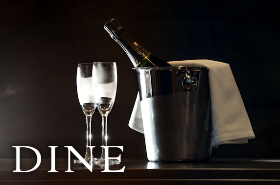 Champagne dining at Dine