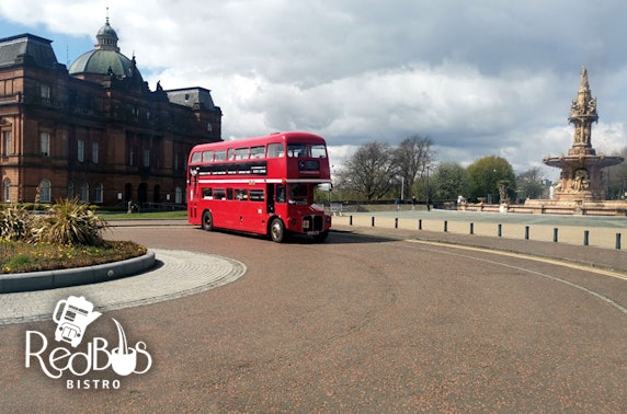 Red Bus Bistro afternoon tea tour, Glasgow